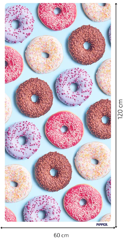 PIPPER. Samolepiaca textilná tapeta - Donuts