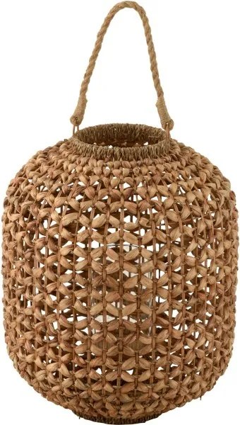 Lucerna z vodného hyacintu v prírodnom prevedení Lena M - Ø 37 * 45 cm