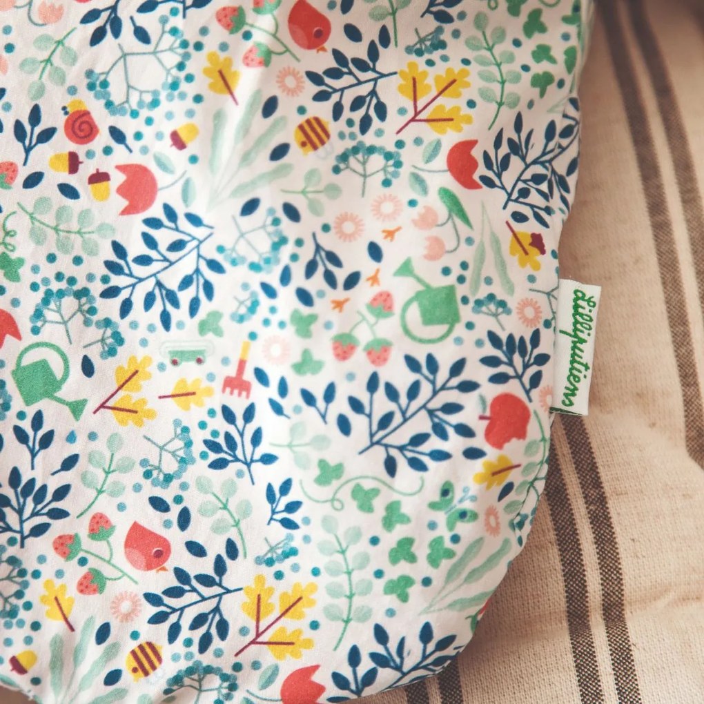 Lilliputiens - spací vak pre bábiky s kvetinovou potlačou