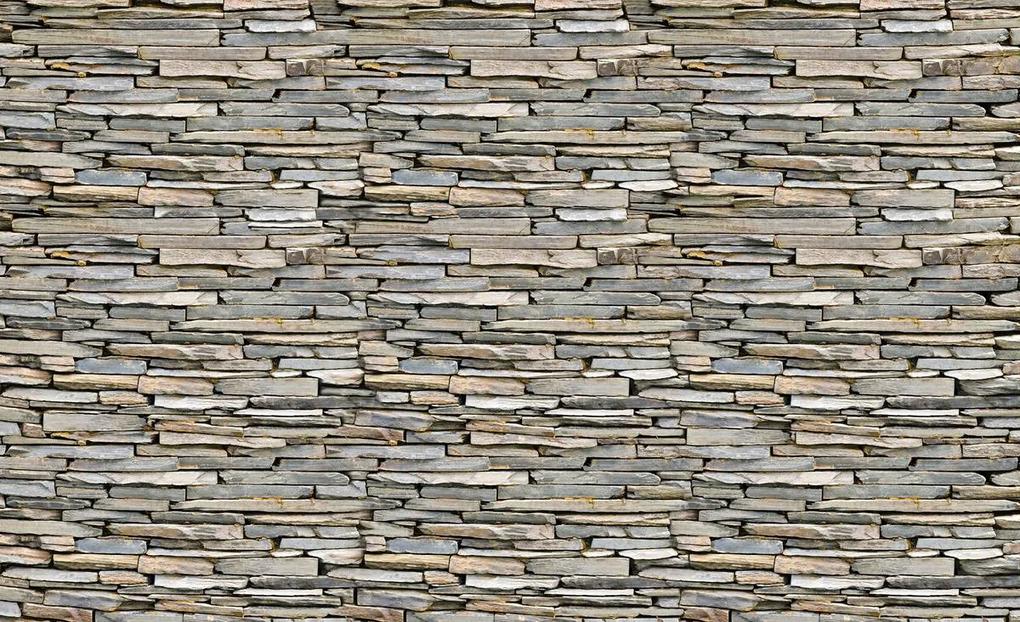 Fototapeta - Tehlový kamenný múr (152,5x104 cm)