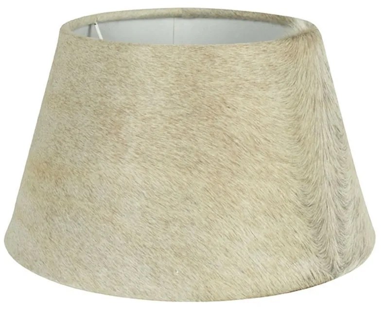 Tienidlo lampy z kravskej kože béžová - Ø 31 * 18,5cm