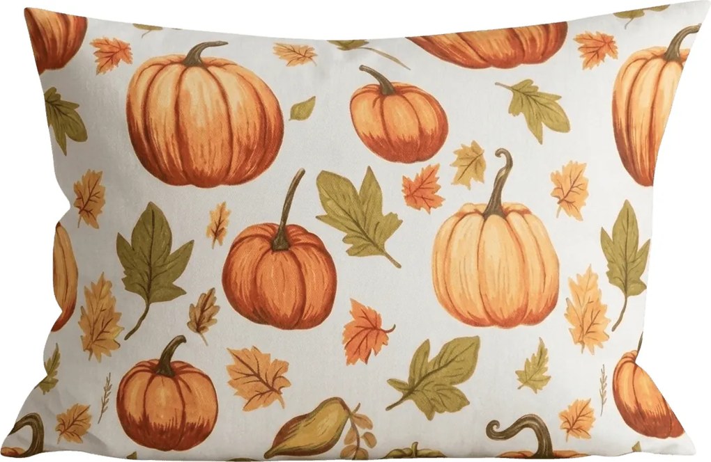 Obliečka na vankúš z mikrovlákna AUTUMN PUMPKINS 50x70 cm, farebný