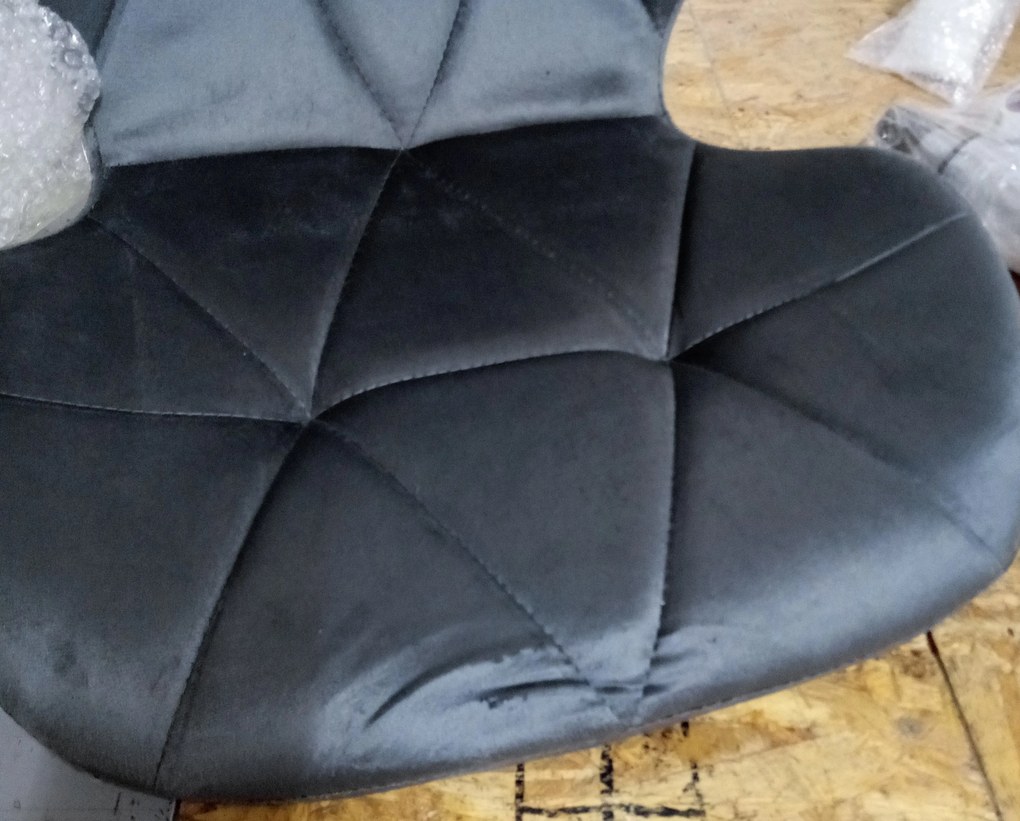 AKCIA Sivé kancelárske kreslo AVOLA VELVET II. akosť