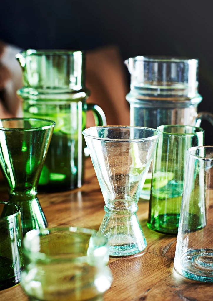 MADAM STOLTZ Sklenený džbán Beldi Green 1 l