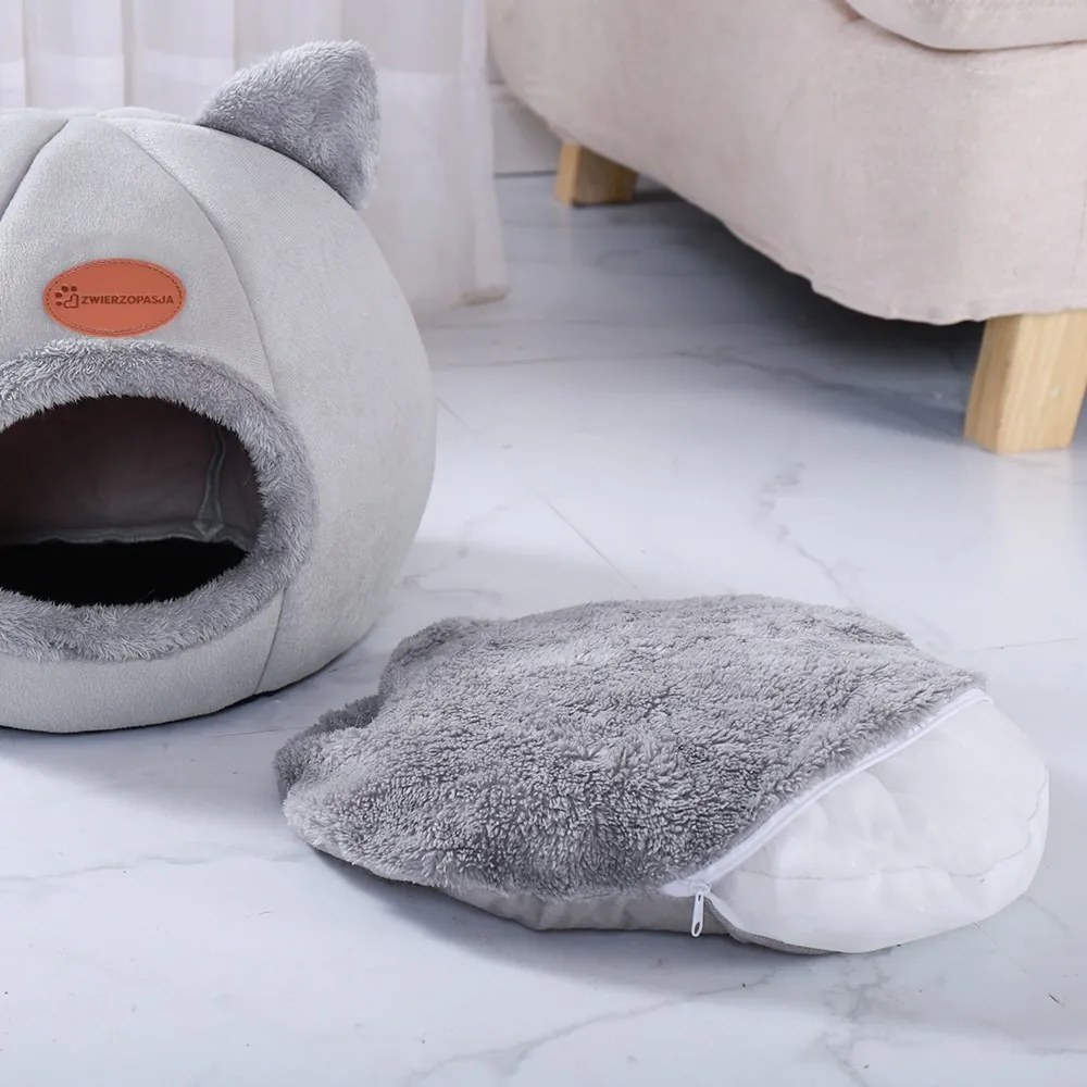 Domček pre mačky Amber veľ. M sivý