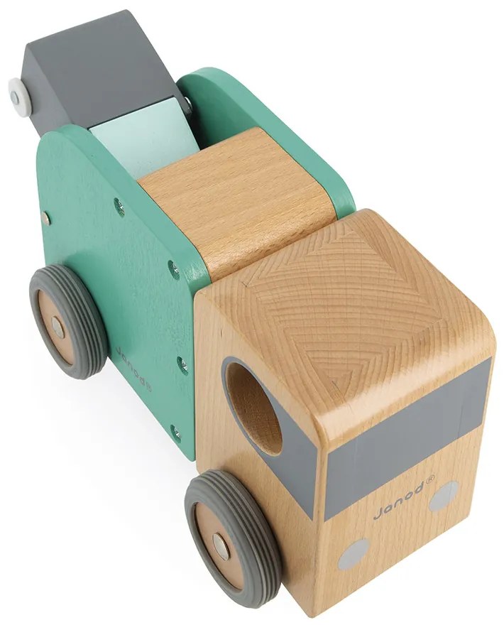 Drevené auto Bolid - Smetiari