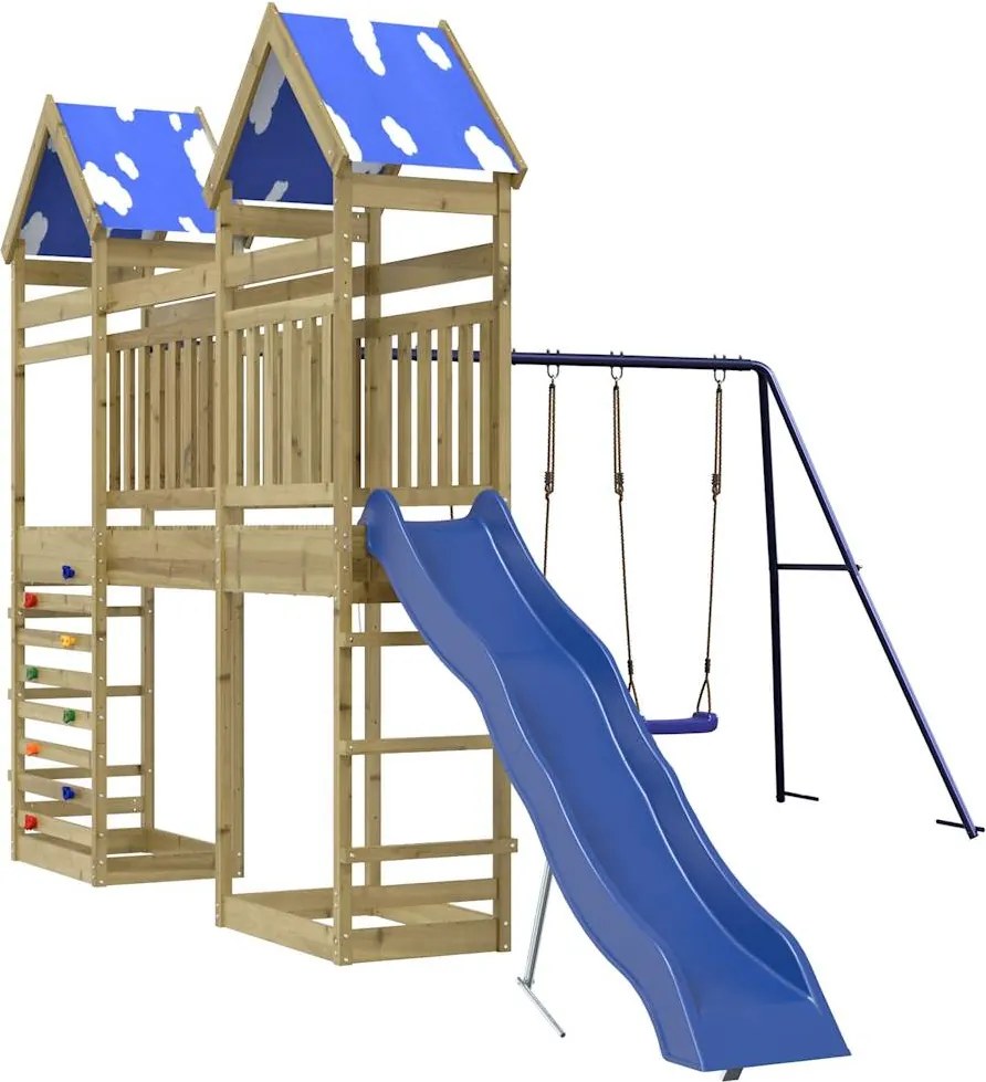 vidaXL Vonkajšia súprava na hranie impregnovaná borovica