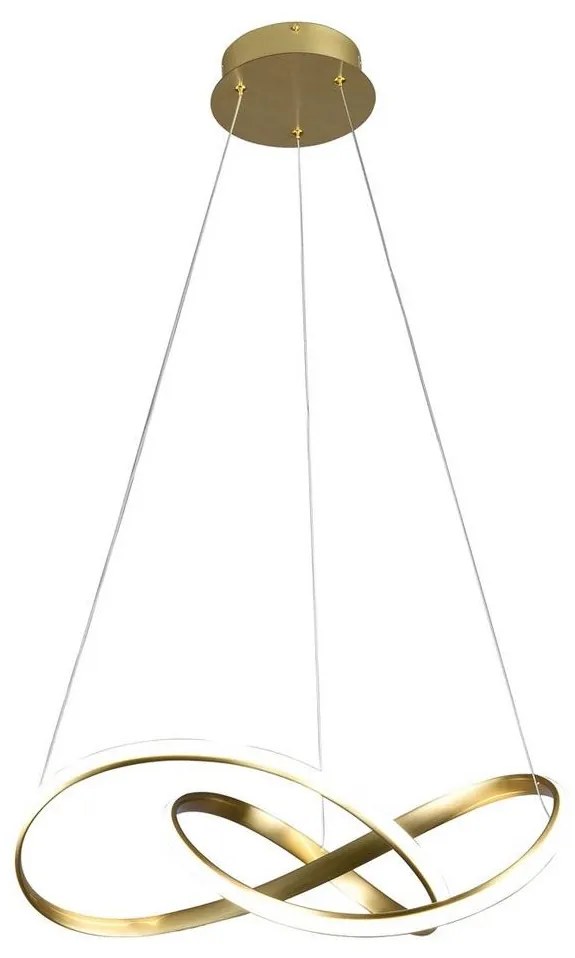 Milagro LED Luster na lanku CAPPIO LED/36W/230V zlatá MI1354