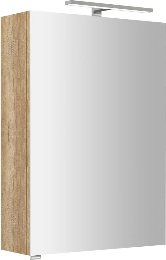 Sapho Sapho, RIWA galérka s LED osvetlením, 50x70x17cm, dub Alabama, RIW050-0022