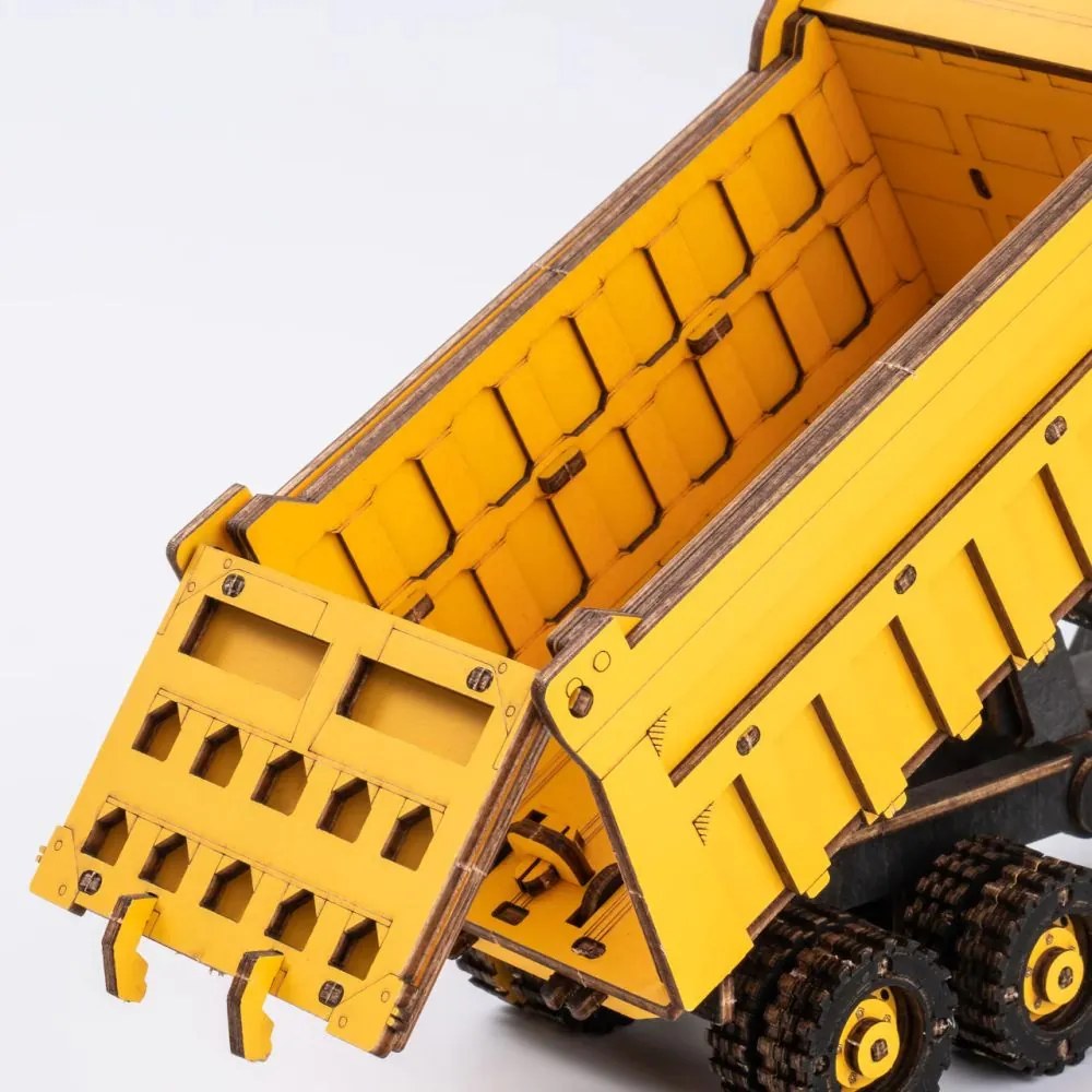 Robotime Rokr 3D dřevěné puzzle Nákladní auto - sklápěč 225 ks