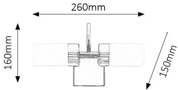 Rabalux LED kúpeľňové nástenné svietidlo Betty 2x4W | 785lm | 4000K | IP44 - chróm