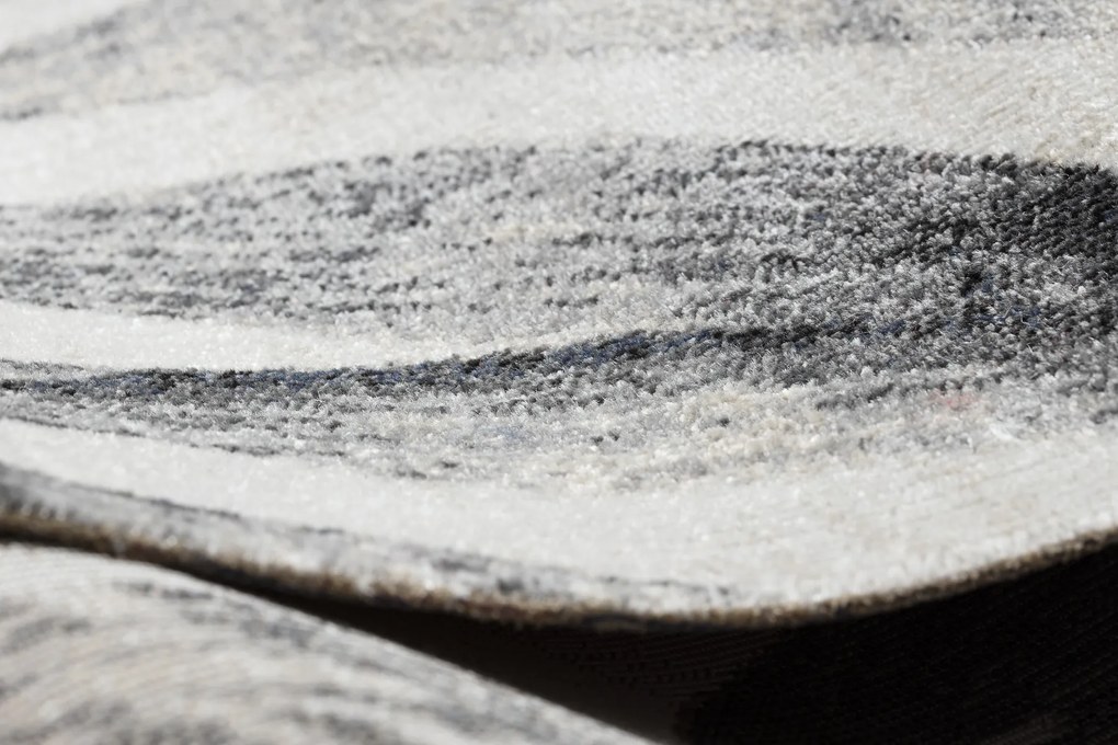 Moderný koberec MUNDO E7181 listy outdoor béžový / modrý