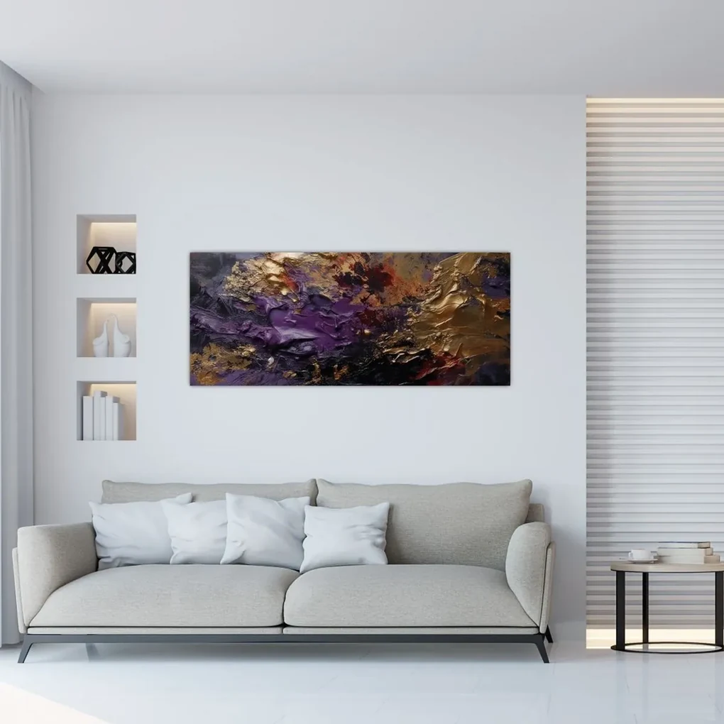 Obraz - Textúrovaná abstrakcia (120x50 cm)