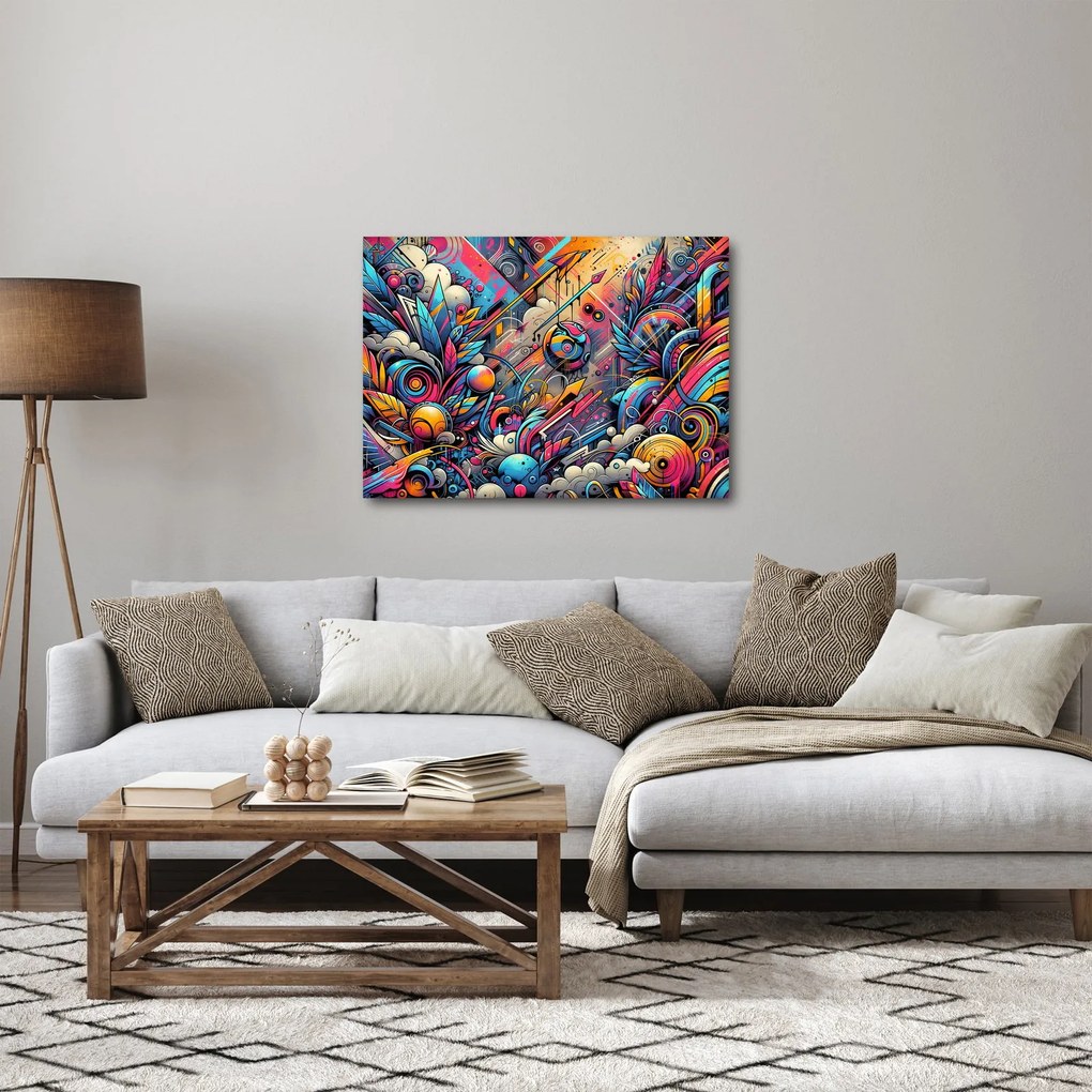 Obraz - Pestrofarebné graffiti (70x50 cm)