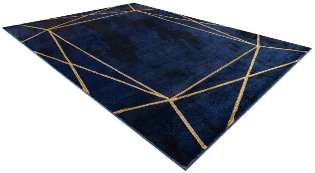 Koberec EMERALD exkluzívny 1022 glamour, styl geometrický granátový / zlatý
