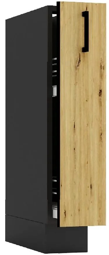 Kuchynská skrinka Anika D15 Cargo + Kôš artisan/grafit