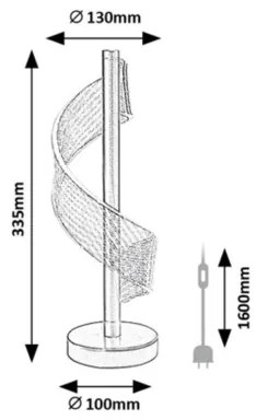 Rabalux 74416 - LED stolná lampa ZOFRAEL LED/6W/230V 3000K