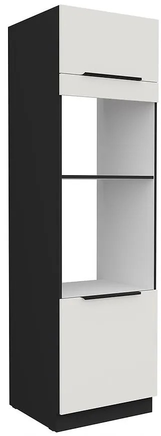 Kuchynská skrinka Aria-Wh/Bl Anti Fingerprint 60dpm-210 2f