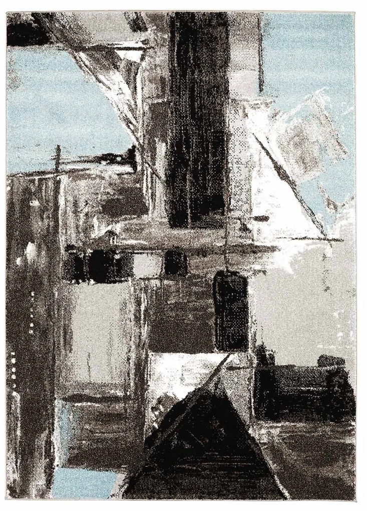 Dekorstudio Moderný koberec MODA SOFT sivo modrý 1134 Rozmer koberca: 80x150cm