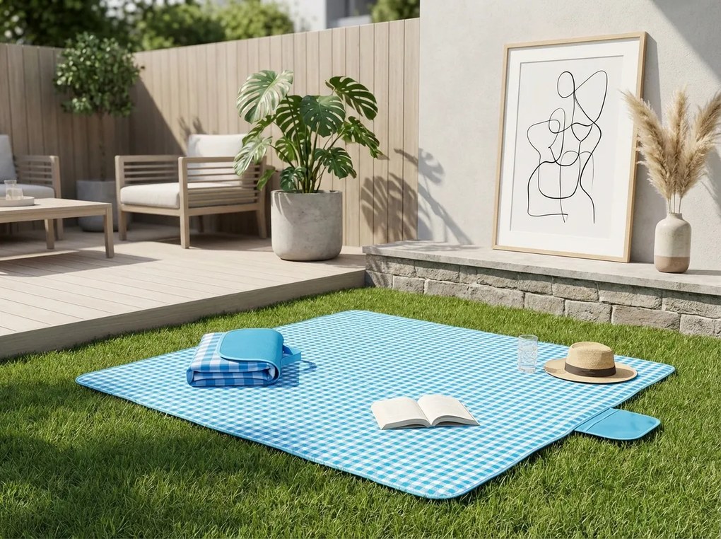 Skladacia plážová podložka na piknik PIKNIX 145x200 cm - viac farieb Farba: Oranžová