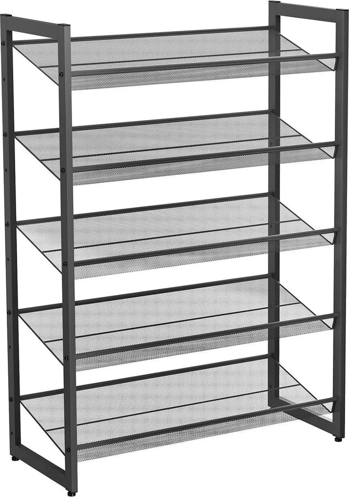 XXXLutz REGÁL NA TOPÁNKY, čierna, 74/104/30.7 cm Boxxx - Online Only drobný nábytok - 002543015701