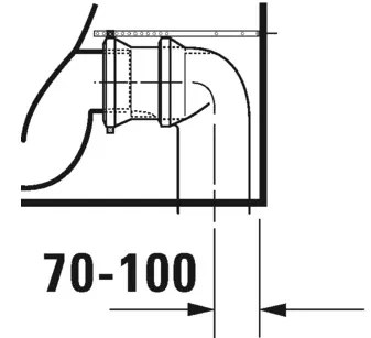 Duravit No.1 - Stojace WC kombi, Rimless, biela 21830900002