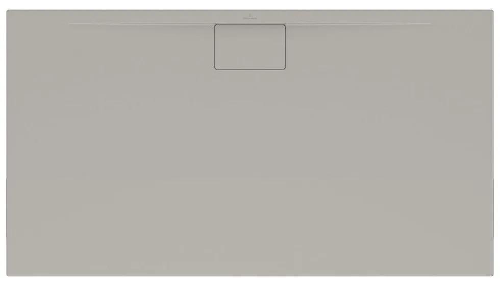 VILLEROY &amp; BOCH Architectura MetalRim obdĺžniková sprchová vanička akrylátová, štandardný model, protišmyk (B), 1800 x 900 x 15 mm, Grey, UDA1890ARA215V-3S