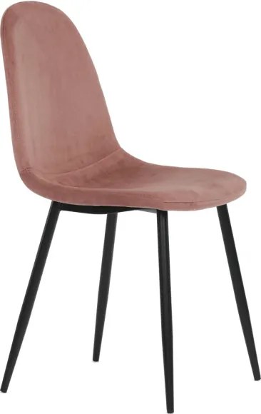 Jedálenská stolička zamatová, ružová CT-971 PINK4