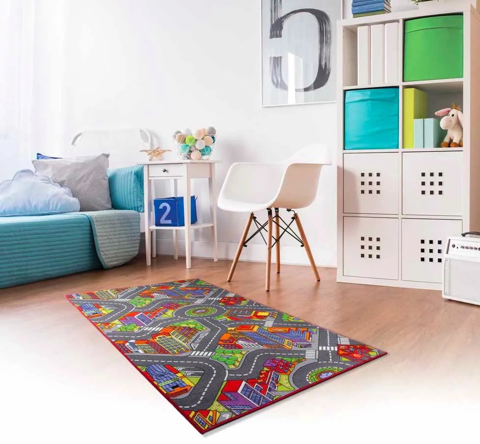 Detský kusový koberec cesty Big City, 140x200, viacfarebná, detská izba, Associated Weavers