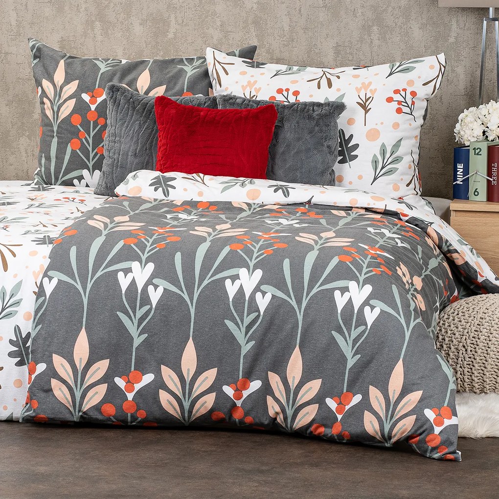 4Home Flanelové obliečky Winter nature, 220 x 200 cm, 2 ks 70 x 90 cm