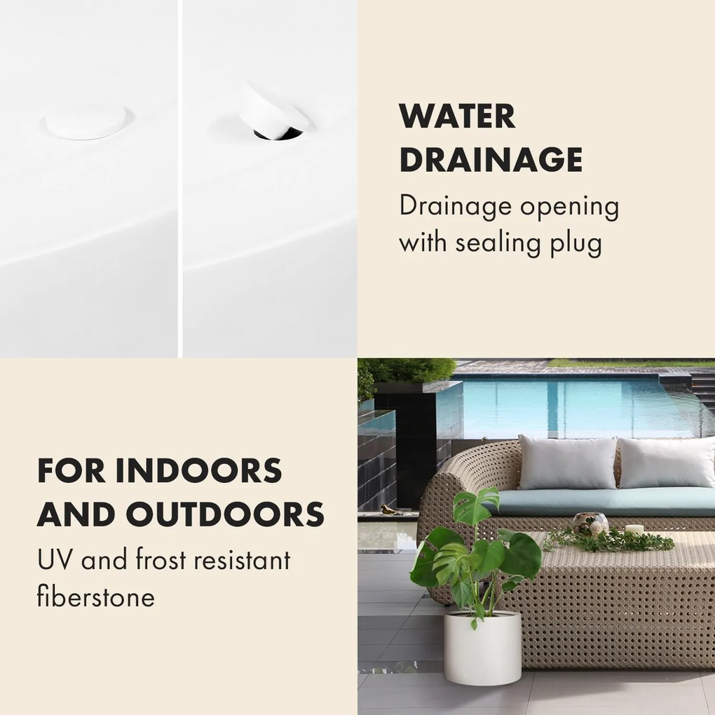 Fox & Fern Gendt, kvetináč, fiberstone, interiér/exteriér