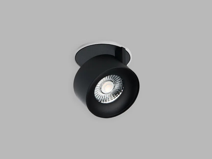 LED2 21507213DT Zapustené bodové svietidlo KLIP LED, 11W, 2700K, 770lm, IP20, biela/čierna, TRIAC