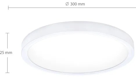 Brilagi - LED stropné svietidlo ESTELA LED/18W/230V biela