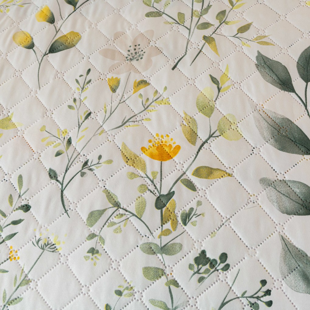 Prehoz na posteľ CITRUS GARDEN, biely Rozmer: 220 x 240 cm