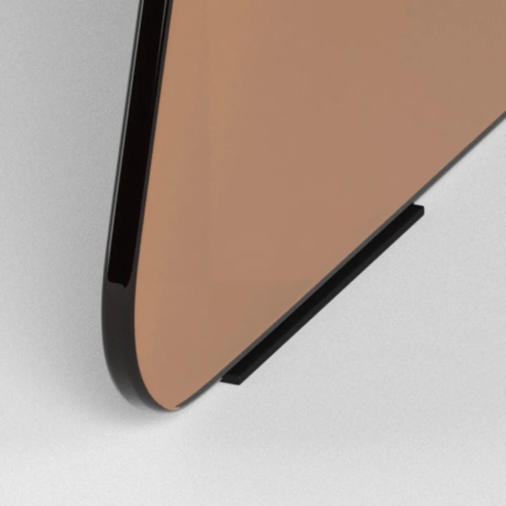 Hnedý sklenený okrúhly konferenčný stolík ø 80 cm Samos – Actona