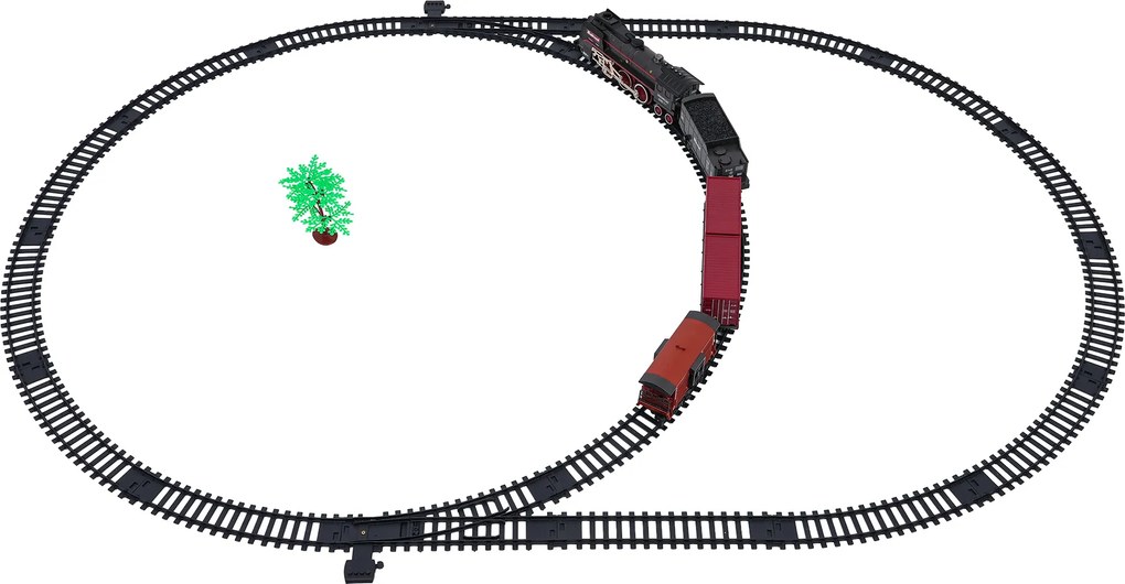 Ramiz Retro vláčik so svetelnou, zvukovou a dymovou funkciou 138cm