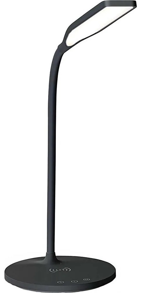 Nedis LTLGQ4M2BK - Stm. lampa s bezdr. nabíjaním Qi LED/5,5W/230V 2700-6500K