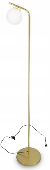 Stojacia lampa 1xE27/40W/230V zlatá/biela