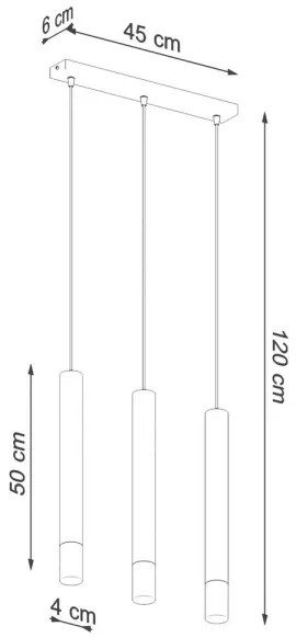 Sollux SL.0959 - Luster na lanku VIZIER 3xG9/40W/230V biela