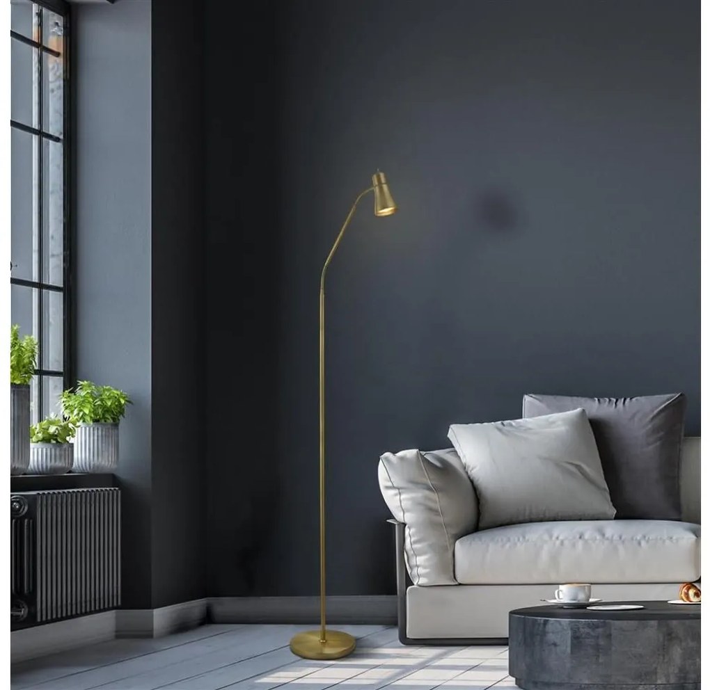 Searchlight EU1007AB - Stojacia lampa FUSION 1xGU10/10W/230V