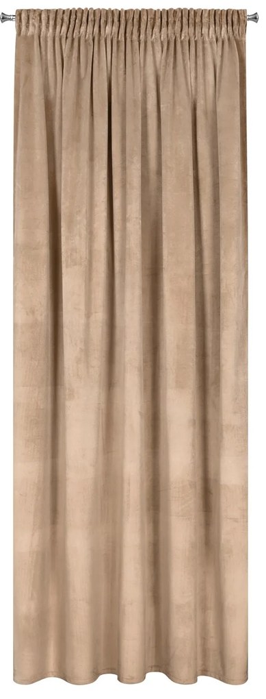 ZATEMŇOVACÍ ZÁVES NA PÁSKE ROSA 140X270 CM TMAVOBÉŽOVÁ