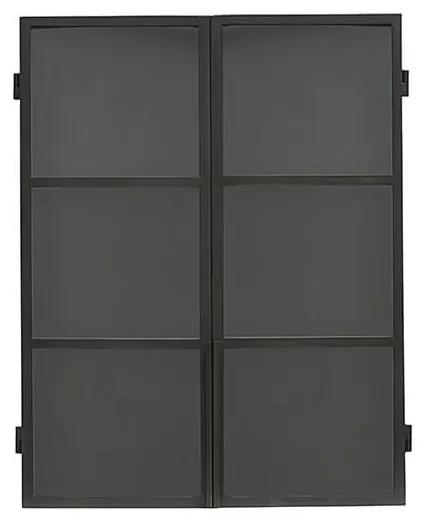 Nástenná skrinka cellio 70 x 90 cm čierna MUZZA