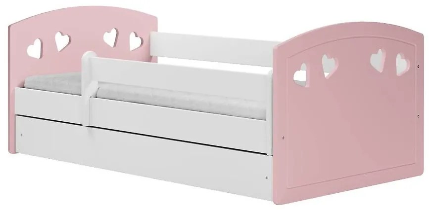 Detská posteľ Julia +SZ+M Mix Púdrová ružová 80x180