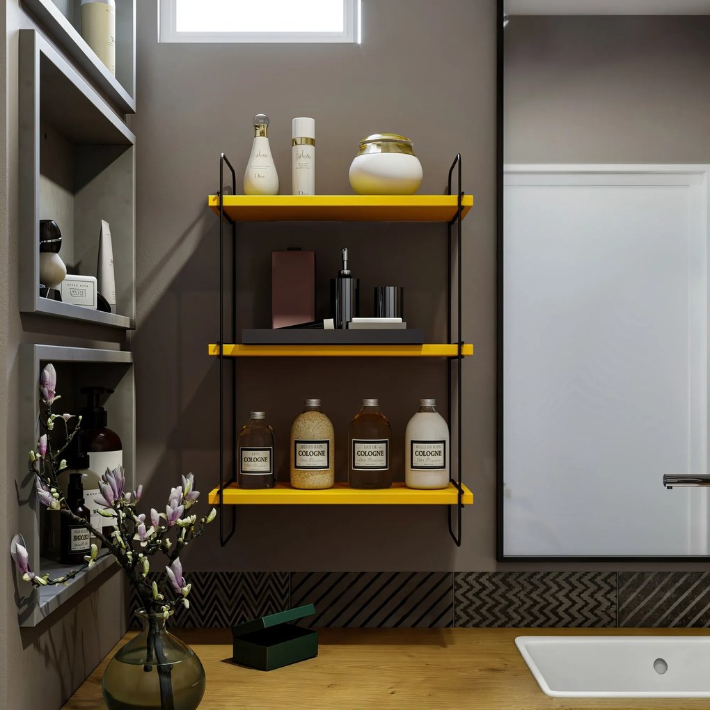 Nástenná polica Pulalis - Yellow