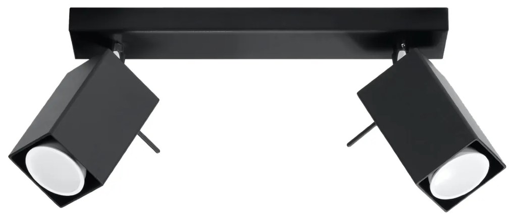 Bodové svietidlo Merida, 2x čierne kovové tienidlo, (možnosť polohovania)