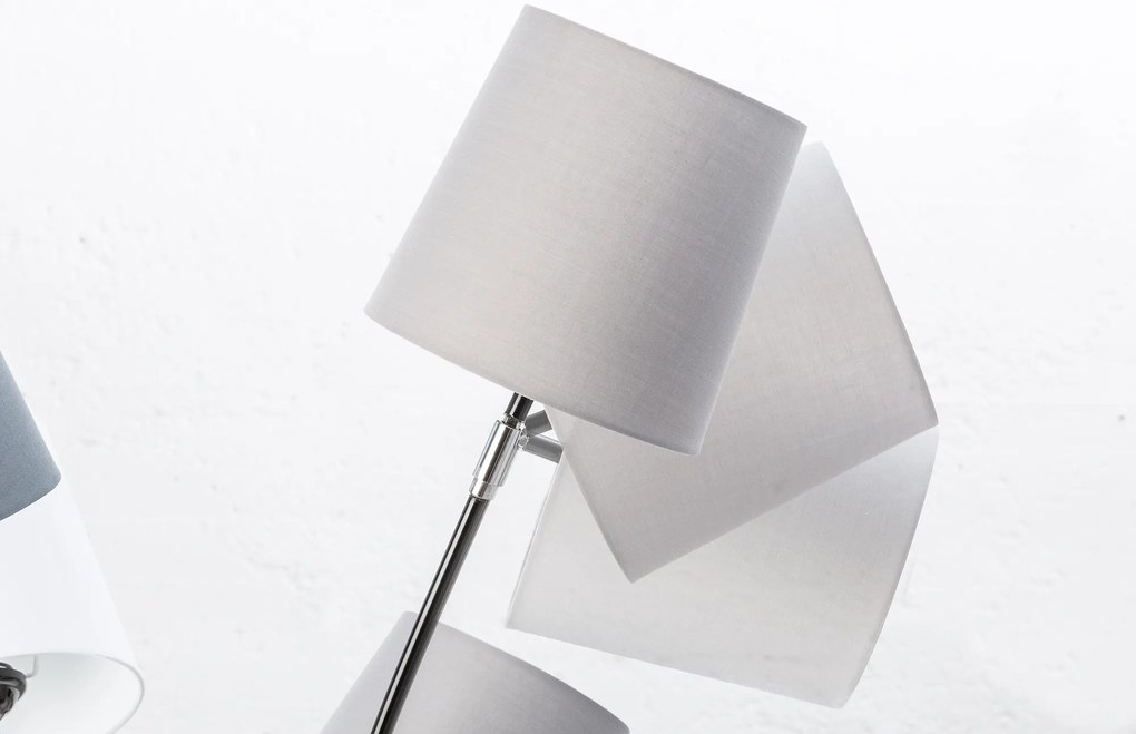 Stojacia lampa Levels čierna biela šedá