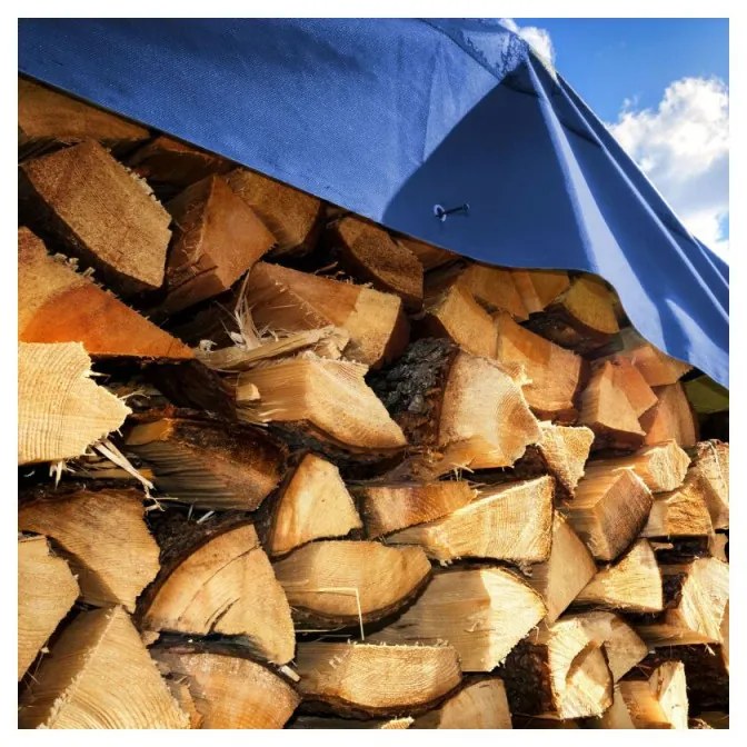 SPRINGOS Krycia plachta s okami 4x5 m, 60g PE, modrá SPRINGOS PROTECT