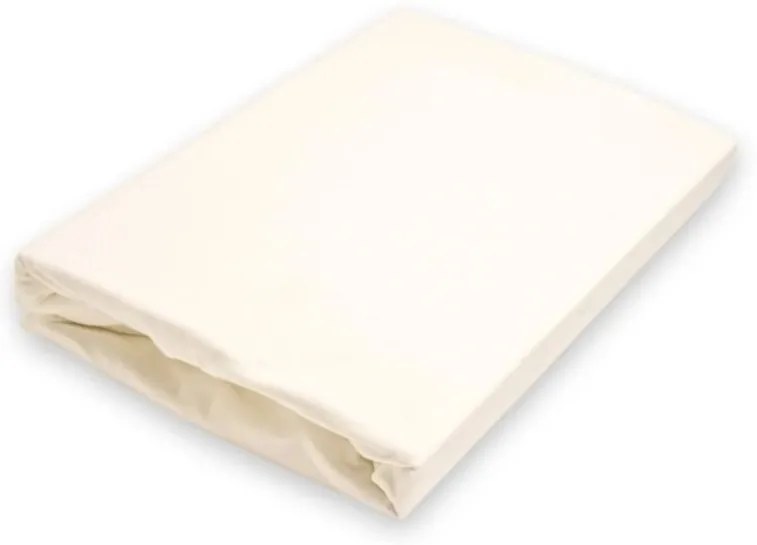 Jersey prestieradlo EXCLUSIVE smotanové 140x200 cm