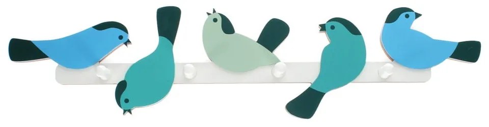 Modrý nástenný vešiak Garden Bird - Rex London