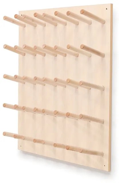Nástenný stojan na topánky PERO, 20 párov topánok, 880x195x1025 mm, breza
